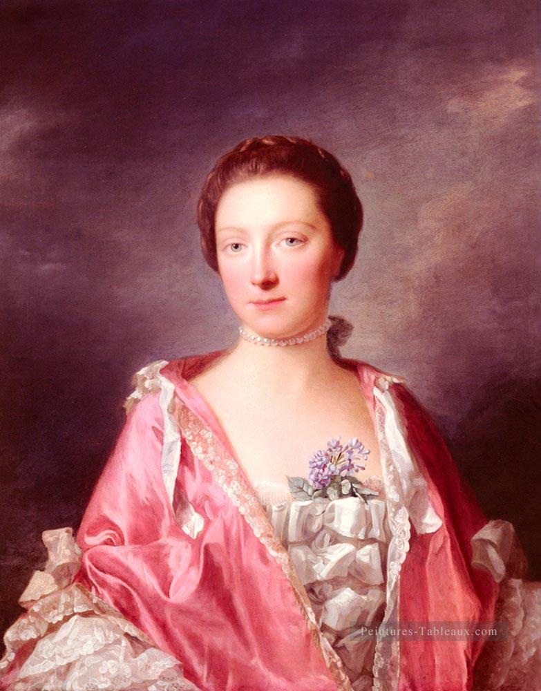 Portrait de Elizabeth Gunning duchesse d’Argyll Allan Ramsay portraiture classicisme Peintures à l'huile
